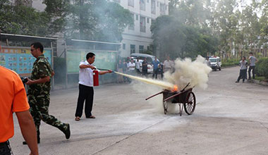 廣東霸王花食品有限公司開展消防知識培訓(xùn)及實操演練